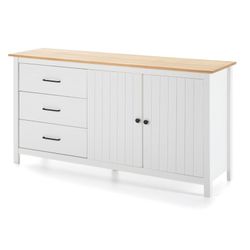 Comò, 150 x 40 x 80 cm, in legno di pino bianco | Collezione Miranda