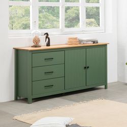 Comò, 150 x 40 x 80 cm, in legno di pino verde | Collezione Miranda