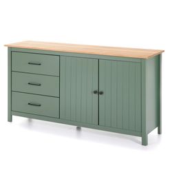 Comò, 150 x 40 x 80 cm, in legno di pino verde | Collezione Miranda