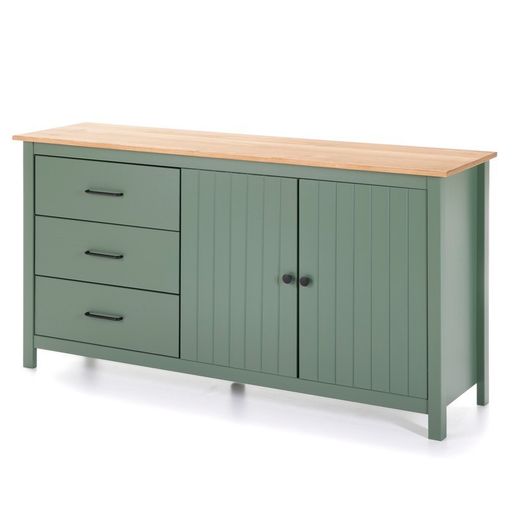 Comò, 150 x 40 x 80 cm, in legno di pino verde | Collezione Miranda