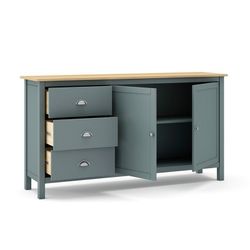 Comò, 150 x 40 x 80 cm, in legno di pino verde | Collezione Misti