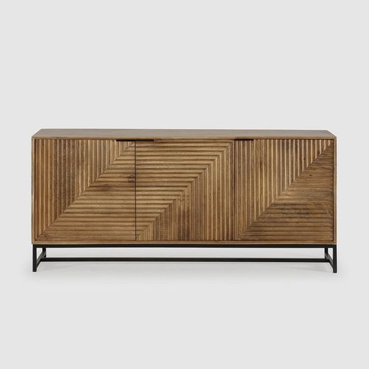 Comò, 170 x 40 x 79 cm, in legno di mango naturale | Collezione Nereida