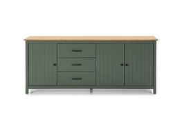 Comò, 190 x 40 x 80 cm, in legno di pino verde | Collezione Miranda