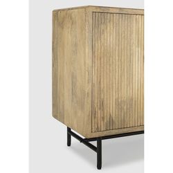 Buffet, 190 x 40 x 85 cm, in legno di mango naturale e nero | Collezione Mundra