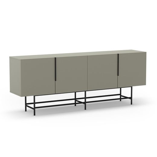 Aparador, 200 x 40 x 77,9 cm, de madera  en verde | Colección Eldia