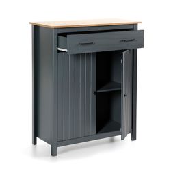 Aparador, 90 x 40 x 110 cm, de madera de pino en azul  | Colección Miranda