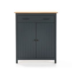 Aparador, 90 x 40 x 110 cm, de madera de pino en azul  | Colección Miranda