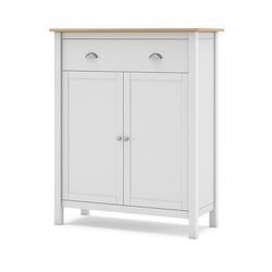 Credenza, 90 x 40 x 110 cm, in legno di pino bianco | Collezione Misti