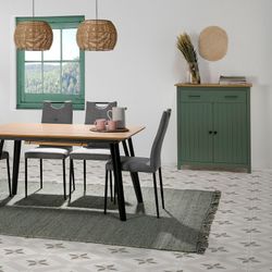 Credenza, 90 x 40 x 110 cm, in legno di pino verde | Collezione Miranda