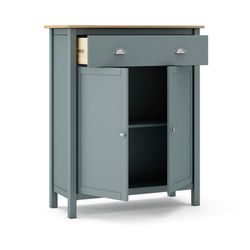 Mobile alto, 90 x 40 x 110 cm, in legno di pino verde | Collezione Misti