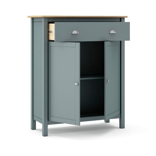 Mobile alto, 90 x 40 x 110 cm, in legno di pino verde | Collezione Misti