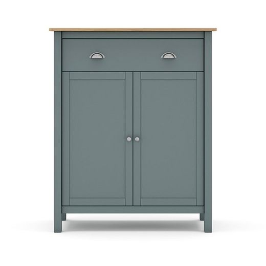 Mobile alto, 90 x 40 x 110 cm, in legno di pino verde | Collezione Misti