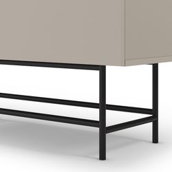 Mobile alto, 100 x 40 x 128 cm, in legno colore crema | Collezione Eldia