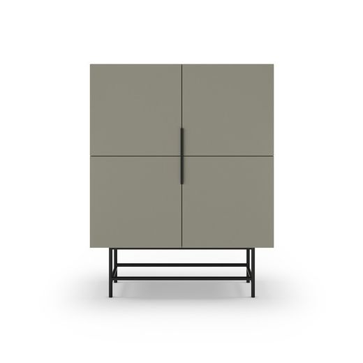 Mobile alto, 100 x 40 x 128 cm, in legno verde | Collezione Eldia