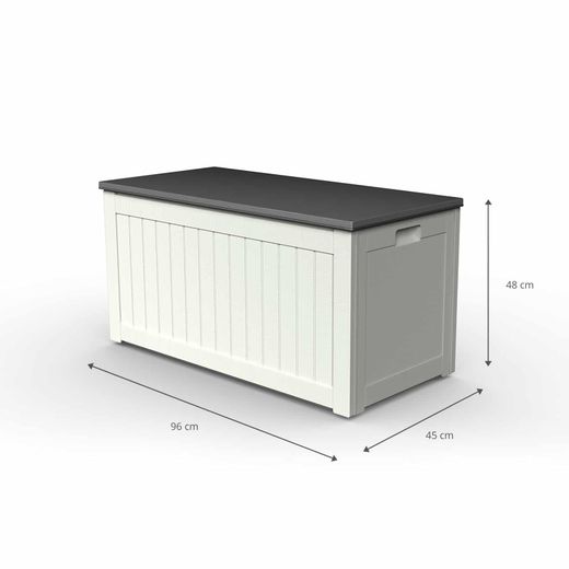 Arcón de Resina Gardiun Basic 190 L - 45x96x48 cm | Almacenamiento Exterior Resistente y Duradero