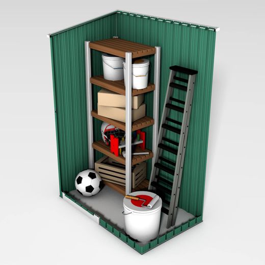 Armario Gardiun Newcastle 1,27 m² Exterior 89x143x186 cm en Color Verde – Diseño Moderno y Espacioso para Tu Hogar