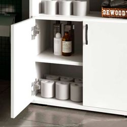 Mobile multiuso CATTERHOUSE Athens 84, 60x35x84,5 cm, con 2 ante, 1 ripiano interno, bianco - Design moderno e funzionale per la tua casa