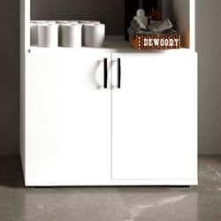 Mobile multiuso CATTERHOUSE Athens 84, 60x35x84,5 cm, con 2 ante, 1 ripiano interno, bianco - Design moderno e funzionale per la tua casa