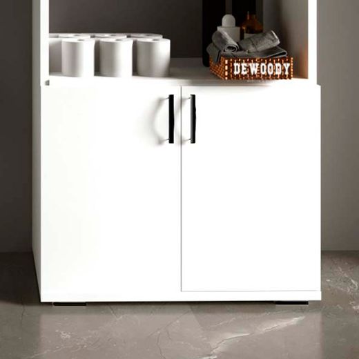Mobile multiuso CATTERHOUSE Athens 84, 60x35x84,5 cm, con 2 ante, 1 ripiano interno, bianco - Design moderno e funzionale per la tua casa