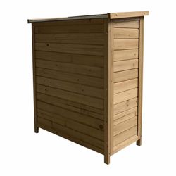 Armario Multiusos para Jardín Gardiun Abby 40x75x90 cm en Madera con 2 Capas de Pintura Impermeable, Patas y Suelo Incluidos – Almacenamiento Exterior Resistente y Duradero