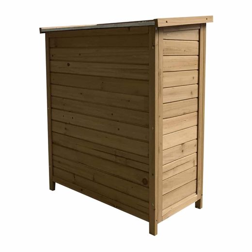 Armario Multiusos para Jardín Gardiun Abby 40x75x90 cm en Madera con 2 Capas de Pintura Impermeable, Patas y Suelo Incluidos – Almacenamiento Exterior Resistente y Duradero