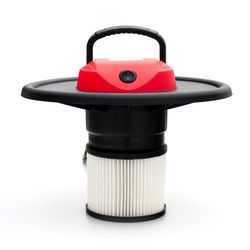 Aspirapolvere per cenere, 30 x 30 x 33,5 cm, in acciaio bianco, nero e rosso | Collezione Trajano