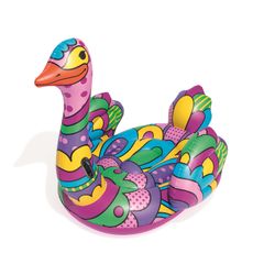 Flotteur gonflable Autruche Bestway Pop Art 190x166 cm