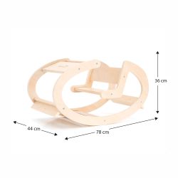 Balancín Montessori Pikler Robincool Madera Ecológica 78x44x46 cm