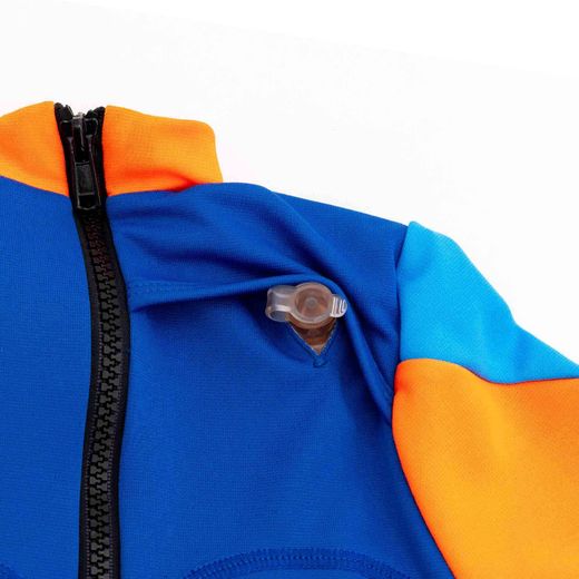 Bañador infantil de aprendizaje K2O azul, 2-3 años, con cámaras hinchables y UPF 50+