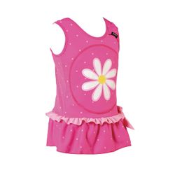 Bañador infantil de aprendizaje rosa, 2-3 años, con cámaras hinchables y UPF 50+