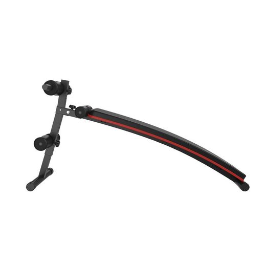 Banco de abdominales, 145 x 47 x 70 cm, de acero, pvc y espuma en negro | Colección Serie 300