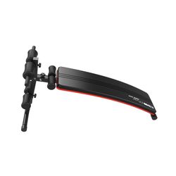 Banco de abdominales, 145 x 47 x 70 cm, de acero, pvc y espuma en negro | Colección Serie 300