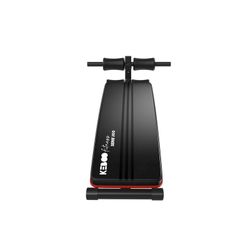 Banco de abdominales, 145 x 47 x 70 cm, de acero, pvc y espuma en negro | Colección Serie 300