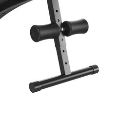 Banco de abdominales, 145 x 47 x 70 cm, de acero, pvc y espuma en negro | Colección Serie 300