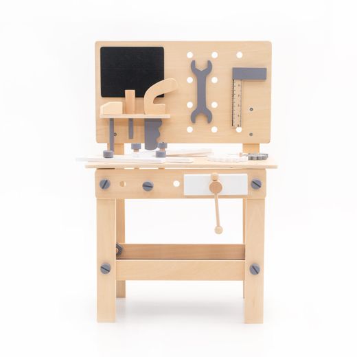 Banco de herramientas Montessori Robincool con accesorios, madera ecológica, +3 años