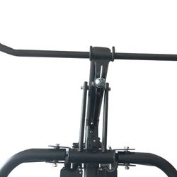 Banco multifunzione per allenamento, 180 x 220 x 227 cm, in acciaio nero | Collezione Serie 900