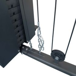 Banco multifunzione per allenamento, 180 x 220 x 227 cm, in acciaio nero | Collezione Serie 900
