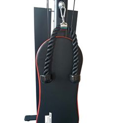 Banco multifunzione per allenamento, 180 x 220 x 227 cm, in acciaio nero | Collezione Serie 900