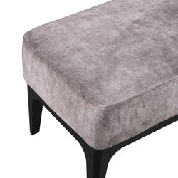 Banco de Pie de Cama Descalzador Tapizado Tromso Pärumm Marrón 153x46x46 cm