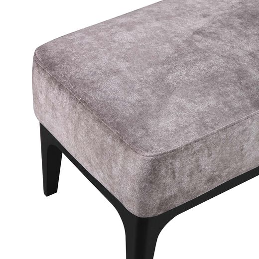 Banco de Pie de Cama Descalzador Tapizado Tromso Pärumm Marrón 153x46x46 cm