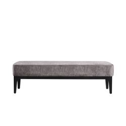Banco de Pie de Cama Descalzador Tapizado Tromso Pärumm Marrón 153x46x46 cm