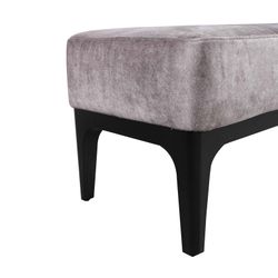 Banco de Pie de Cama Descalzador Tapizado Tromso Pärumm Marrón 153x46x46 cm