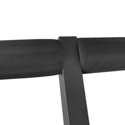 Banco fitness de entrenamiento completo, 156,5 x 140 x 114 cm, de acero, pvc y espuma en negro | Colección Serie 700