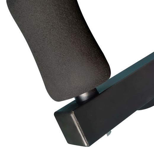 Banco fitness de entrenamiento completo, 156,5 x 140 x 114 cm, de acero, pvc y espuma en negro | Colección Serie 700