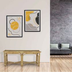 Banco da giardino, 110 x 30 x 45 cm, in rattan, canna e vimini naturale | Collezione Parma