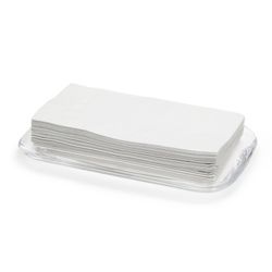 Tablett, 25 x 15 x 2 cm, aus transparentem Acryl | Kollektion Droplet