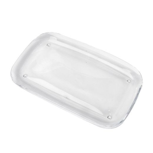 Tablett, 25 x 15 x 2 cm, aus transparentem Acryl | Kollektion Droplet