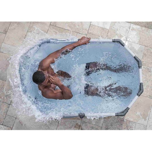 Vasca da ghiaccio Bestway Lazy-Z Spa Glacial Dip 150x90x65 cm per 2 persone con pompa di filtraggio