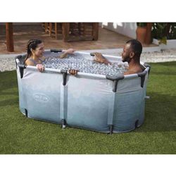 Vasca da ghiaccio Bestway Lazy-Z Spa Glacial Dip 150x90x65 cm per 2 persone con pompa di filtraggio