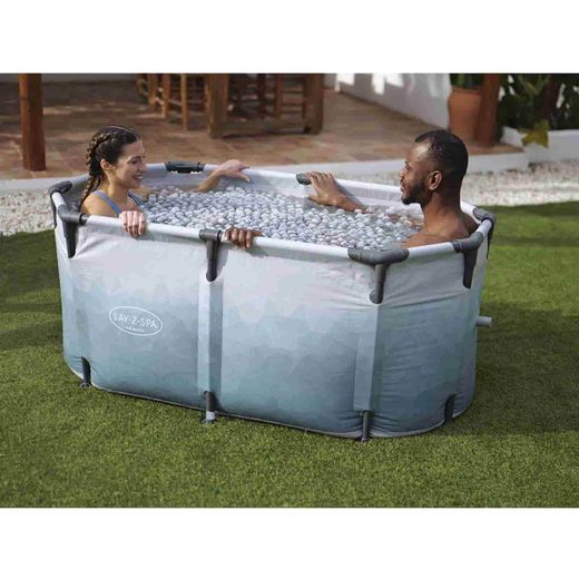Vasca da ghiaccio Bestway Lazy-Z Spa Glacial Dip 150x90x65 cm per 2 persone con pompa di filtraggio